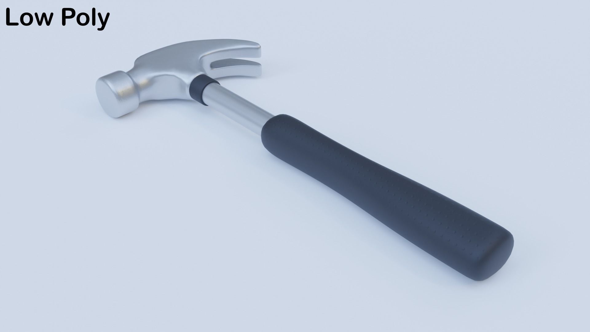 Metal Hammer Low-poly 3D model_9