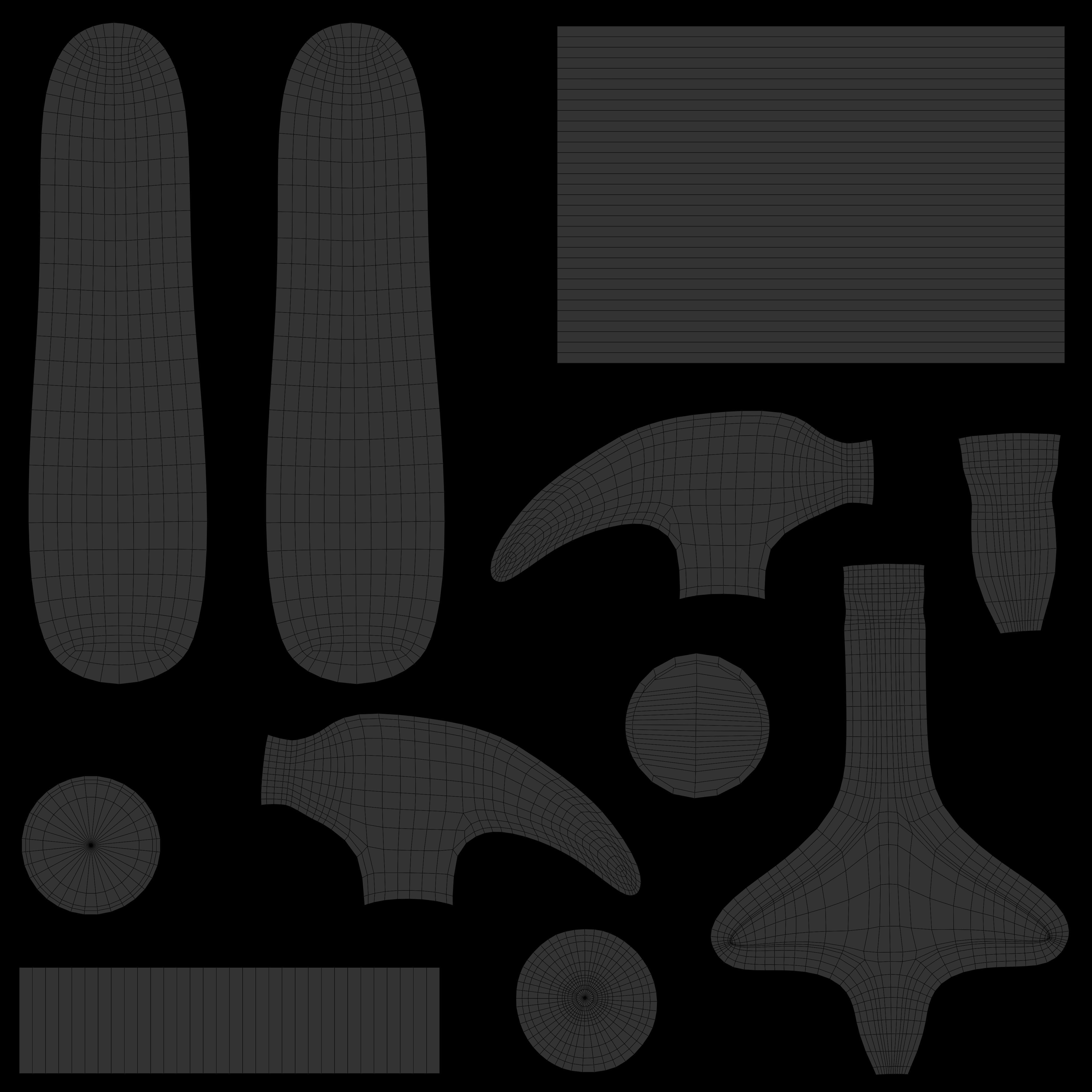 Metal Hammer Low-poly 3D model_23