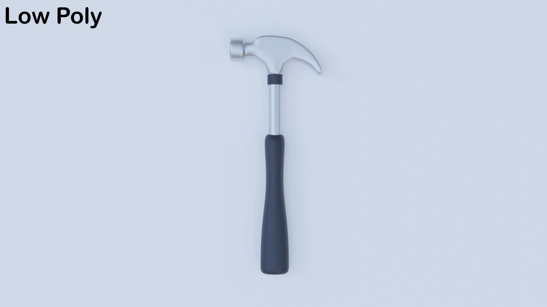 Metal Hammer Low-poly 3D model_10