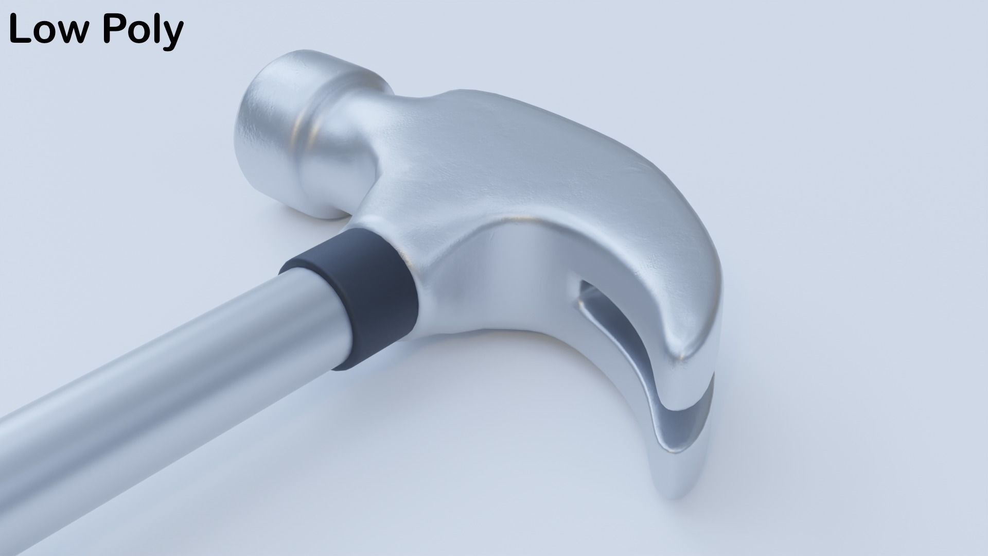 Metal Hammer Low-poly 3D model_11