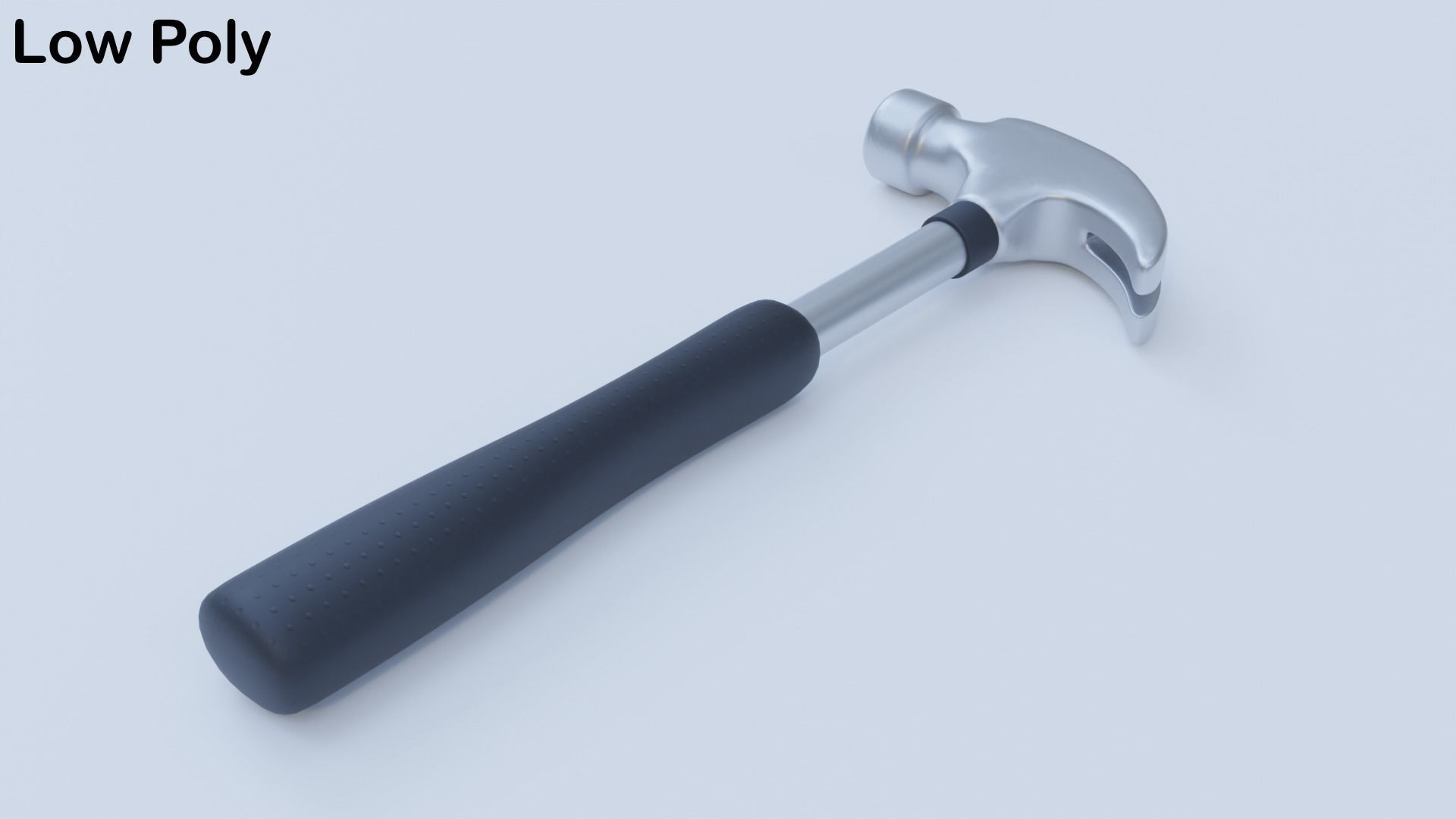 Metal Hammer Low-poly 3D model_8
