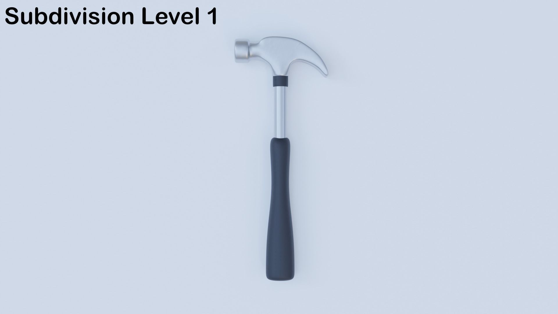 Metal Hammer Low-poly 3D model_5