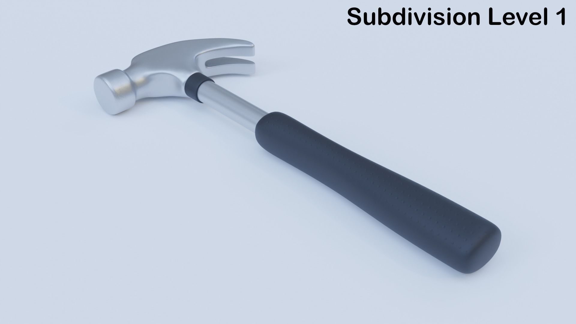 Metal Hammer Low-poly 3D model_4