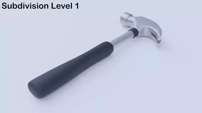 Metal Hammer Low-poly 3D model