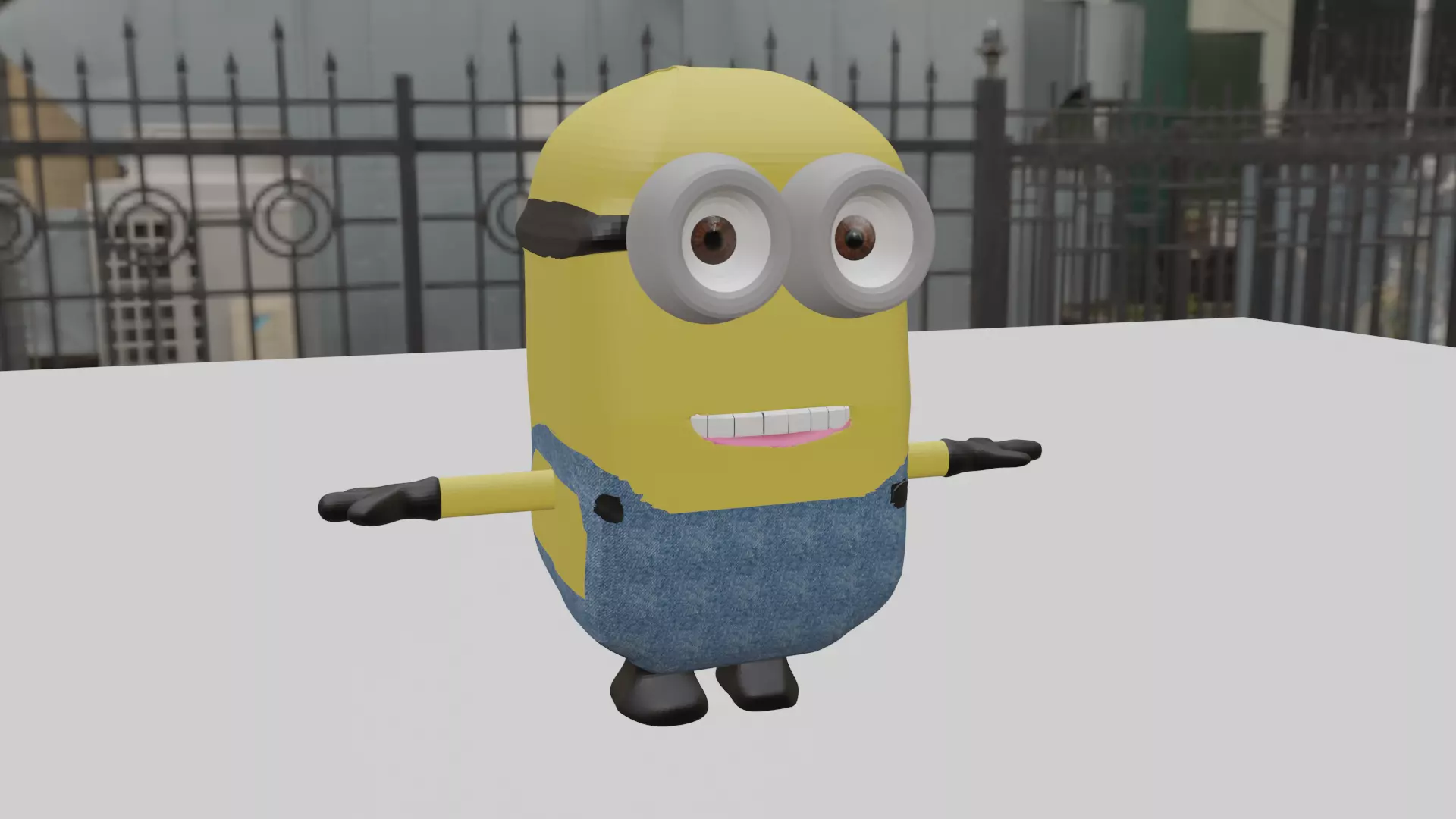 Minion Bob Free low-poly 3D model
