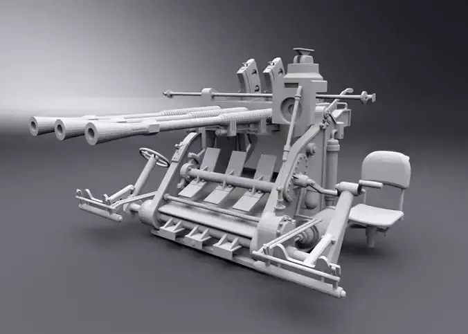 Type 96 Anti Air Artillery Scale Model