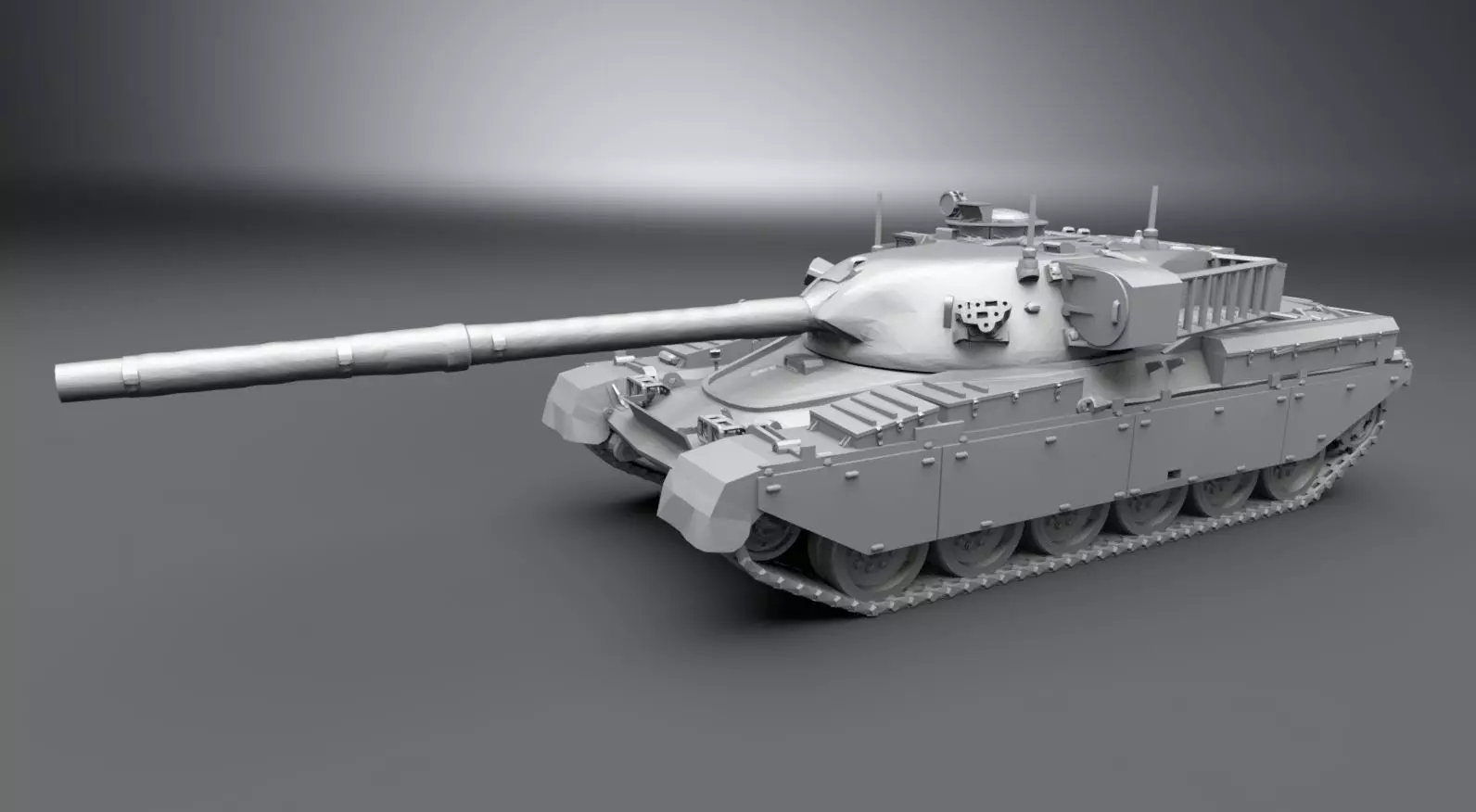 Chieftain Tank Scale Model 3D print model_0