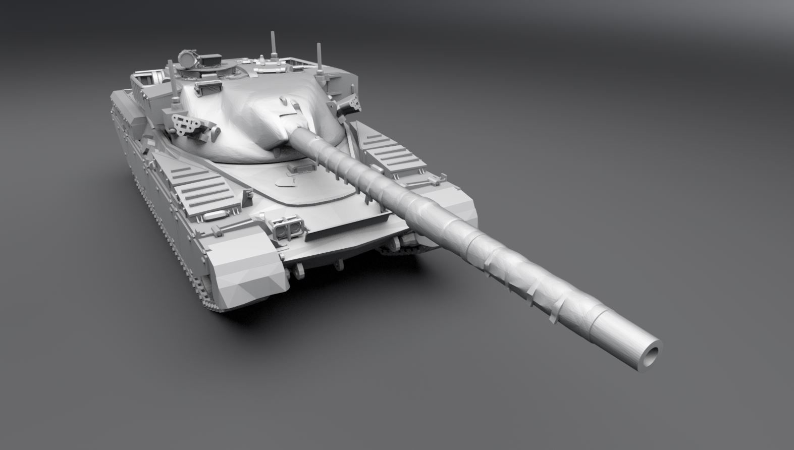 Chieftain Tank Scale Model 3D print model_4