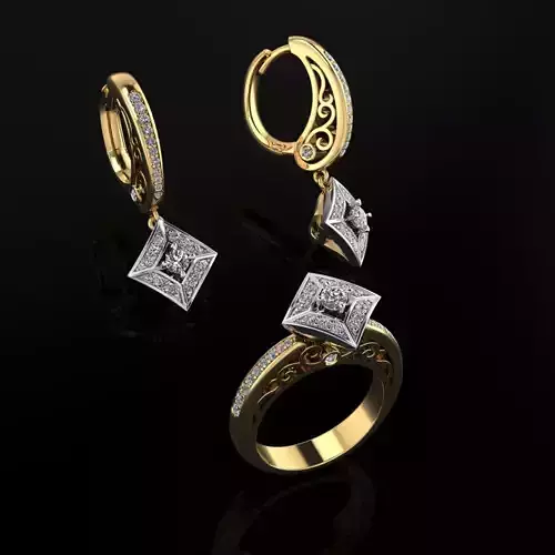 Ring and Earrings 