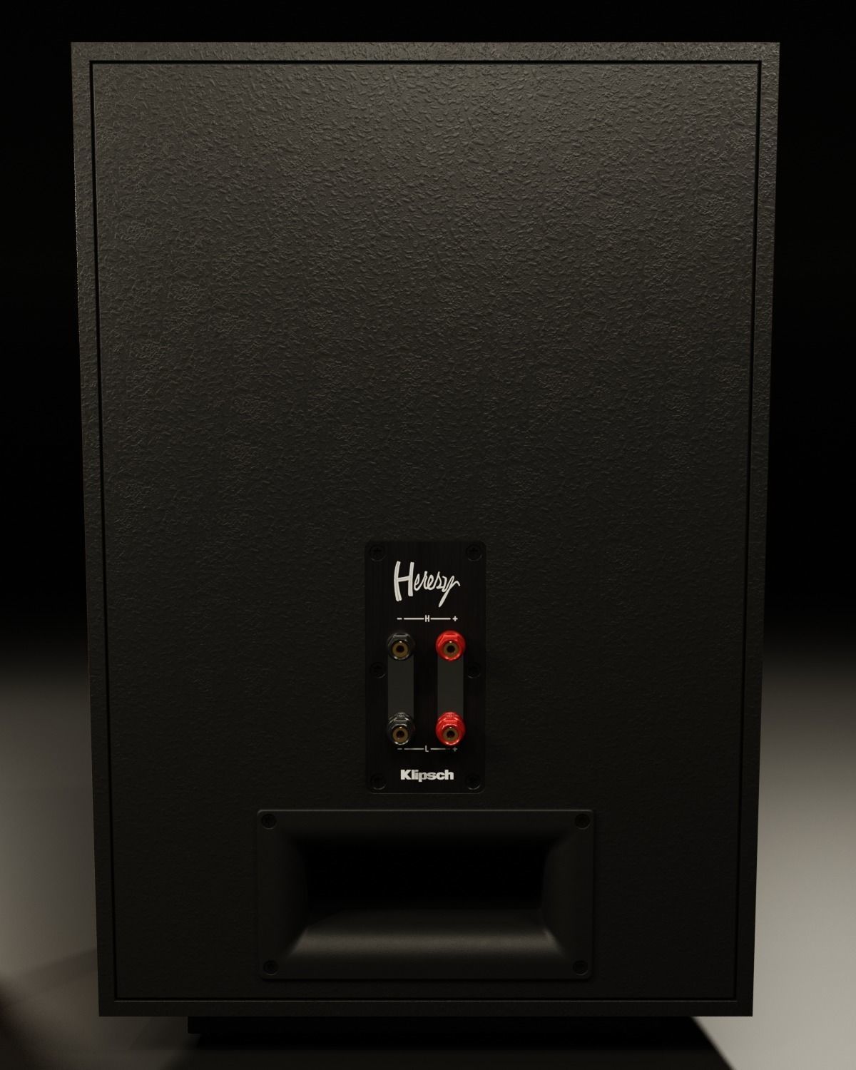KLIPSCH Heresy IV Floorstanding Speaker - Cherry with Stand PBR 3D model_5
