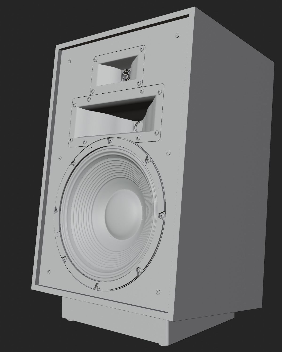 KLIPSCH Heresy IV Floorstanding Speaker - Cherry with Stand PBR 3D model_10