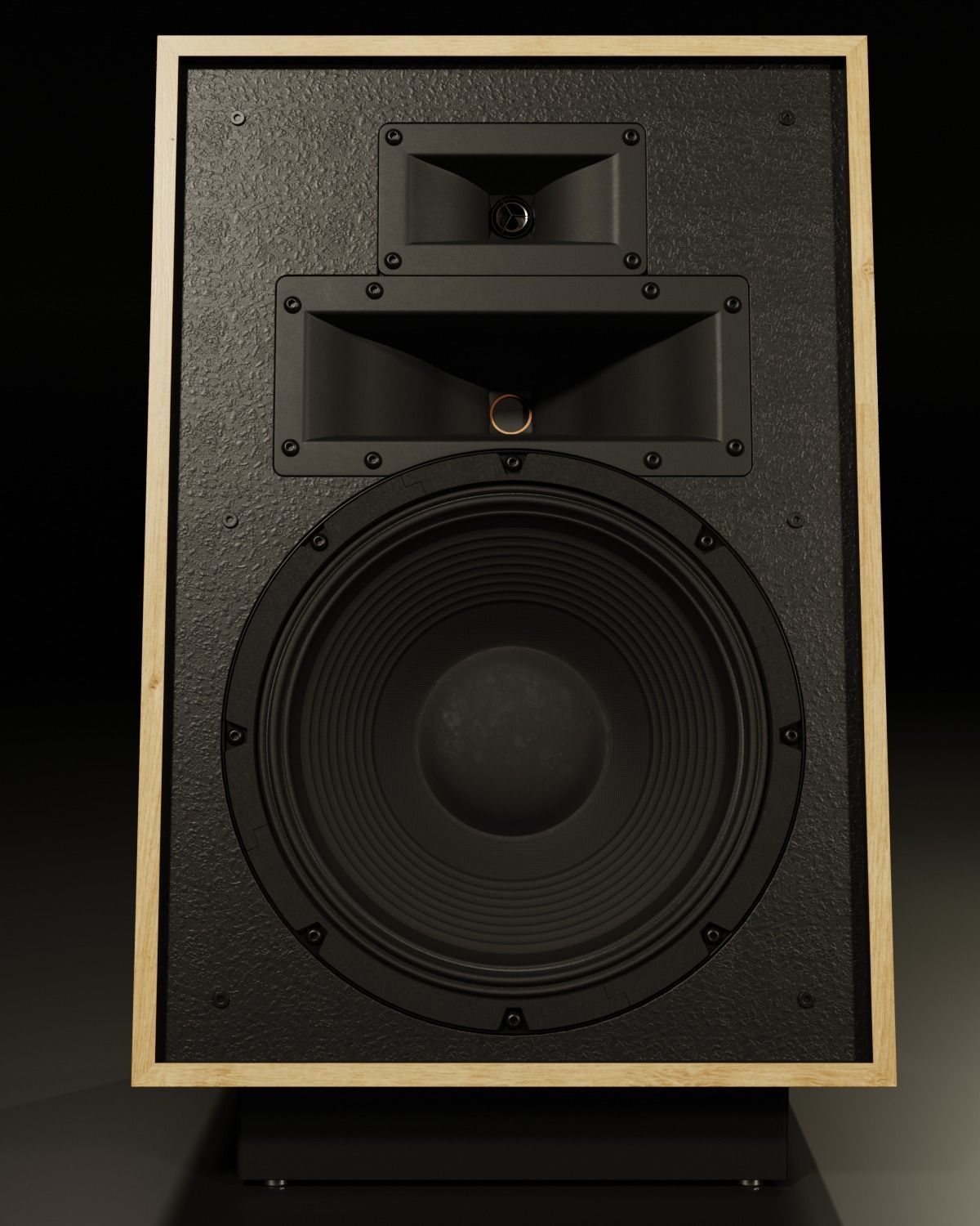 KLIPSCH Heresy IV Floorstanding Speaker - Cherry with Stand PBR 3D model_4