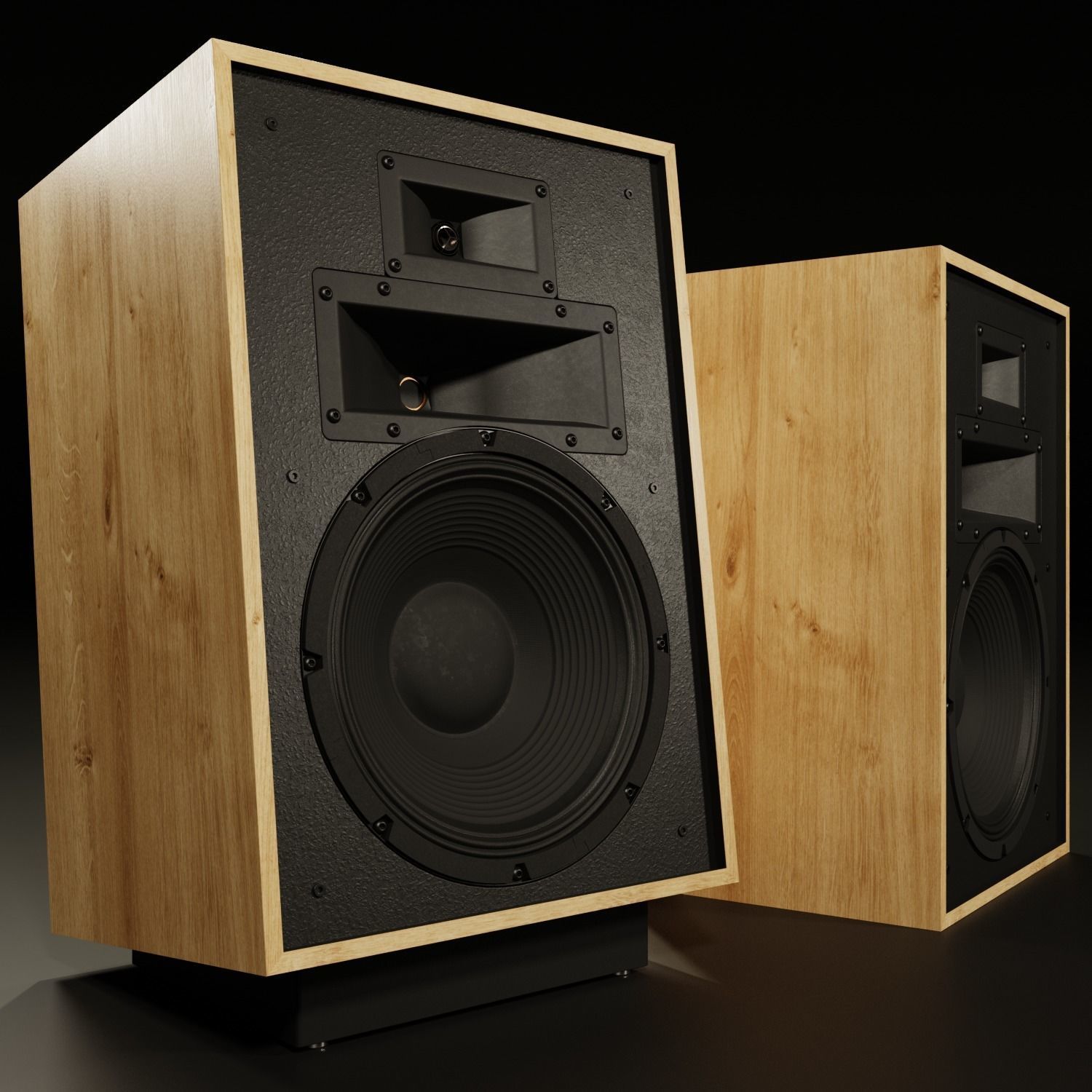 KLIPSCH Heresy IV Floorstanding Speaker - Cherry with Stand PBR 3D model_6