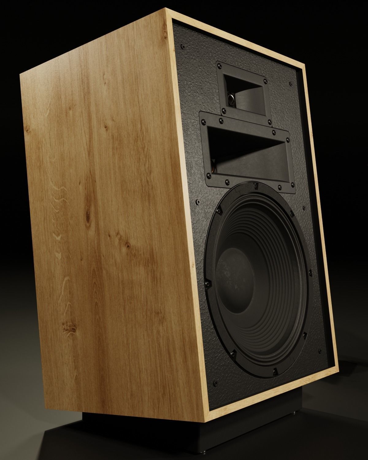 KLIPSCH Heresy IV Floorstanding Speaker - Cherry with Stand PBR 3D model_2