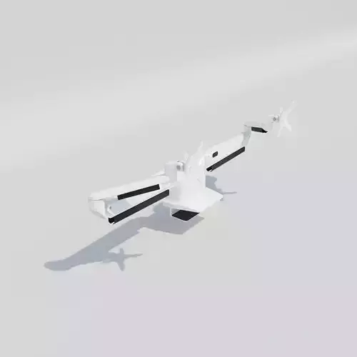 Monitor arm ZAP Twin - Gotessons 3D model