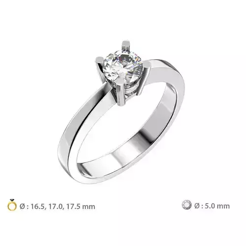  N195 Classic solitare engagement ring