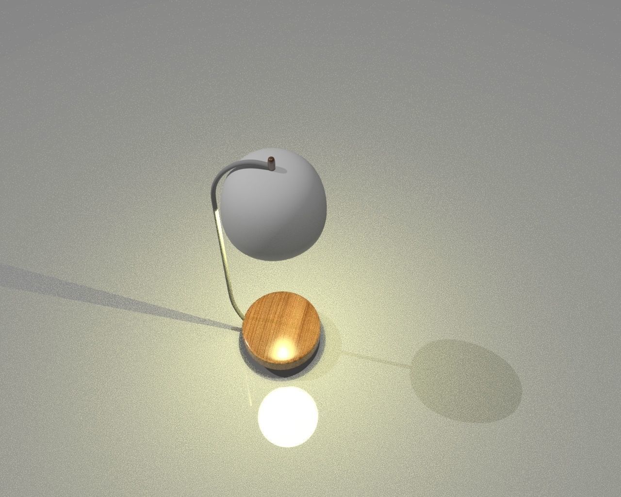 Table Lamp Low-poly 3D model_3