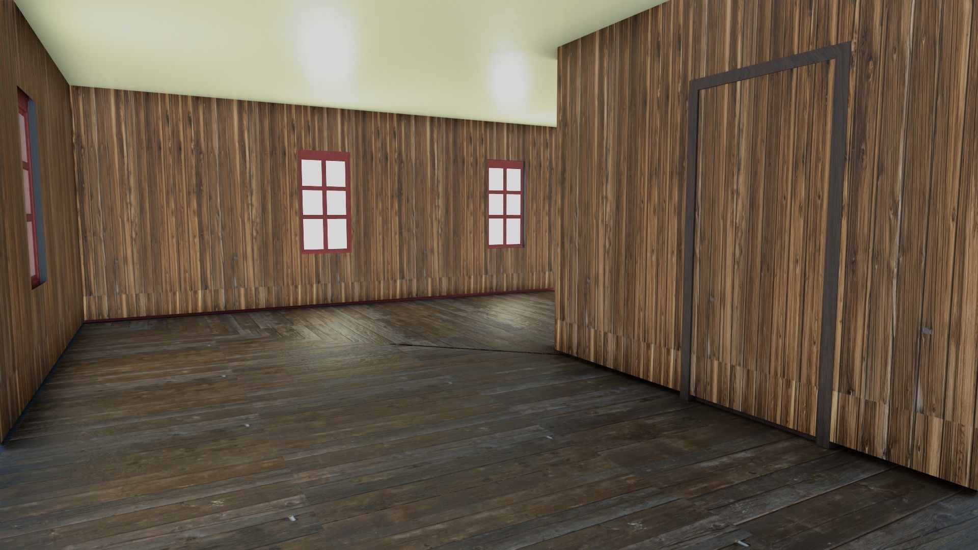 american wildwest cowboy saloon town building  3D model_21