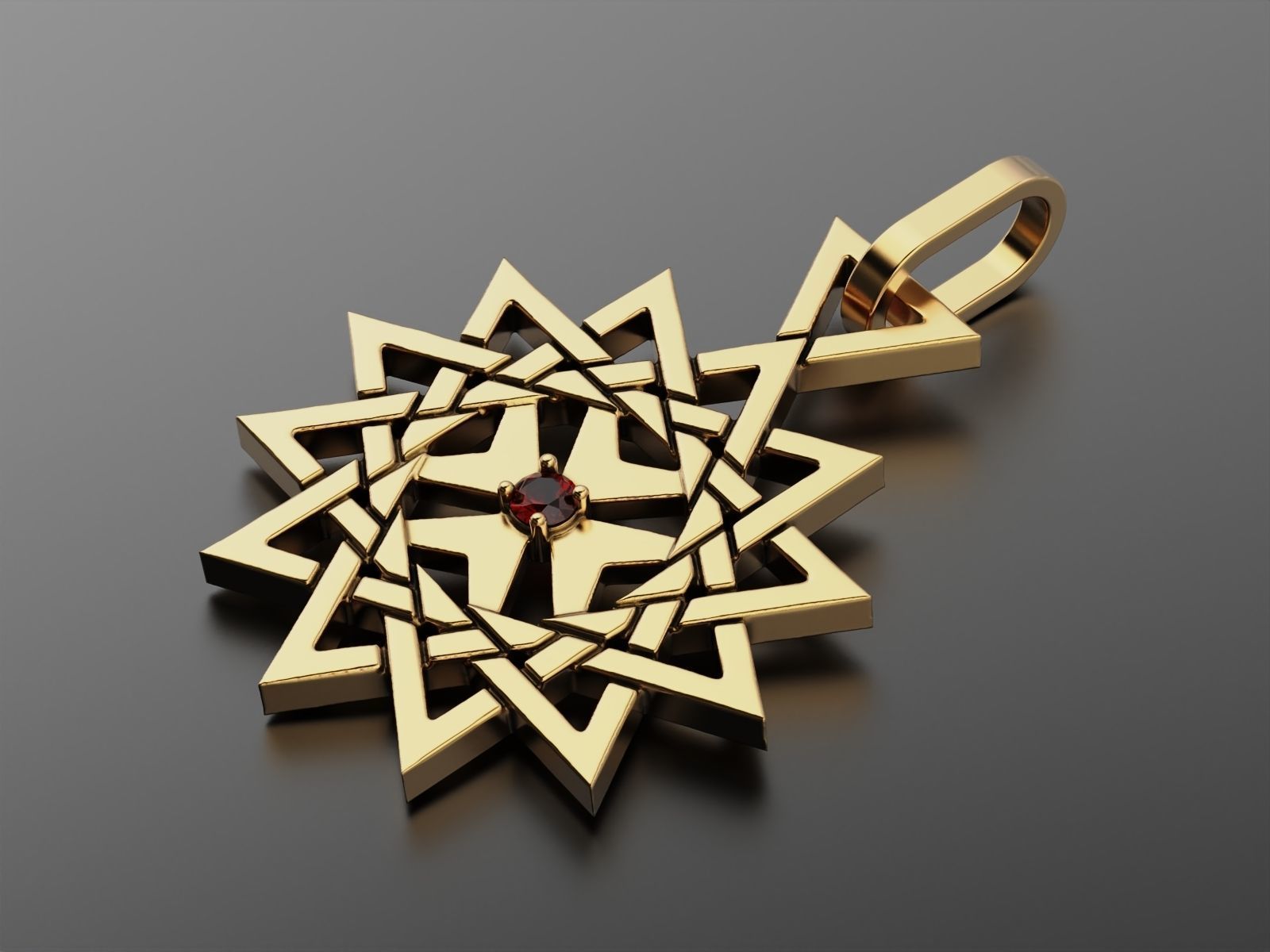 Pendant Erzgamma 2 3D print model_4