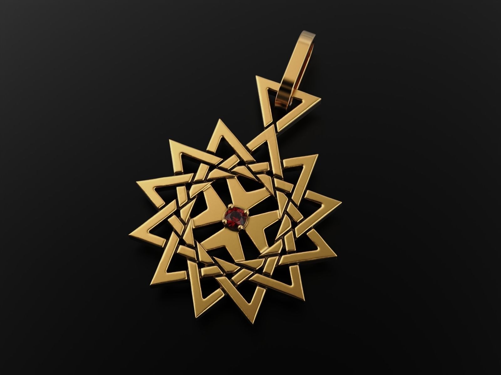 Pendant Erzgamma 2 3D print model_3