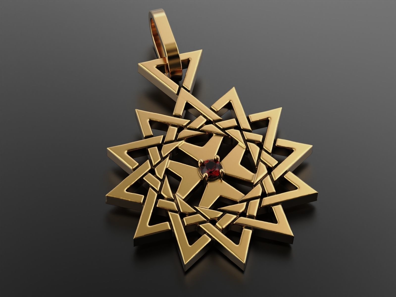 Pendant Erzgamma 2 3D print model_5