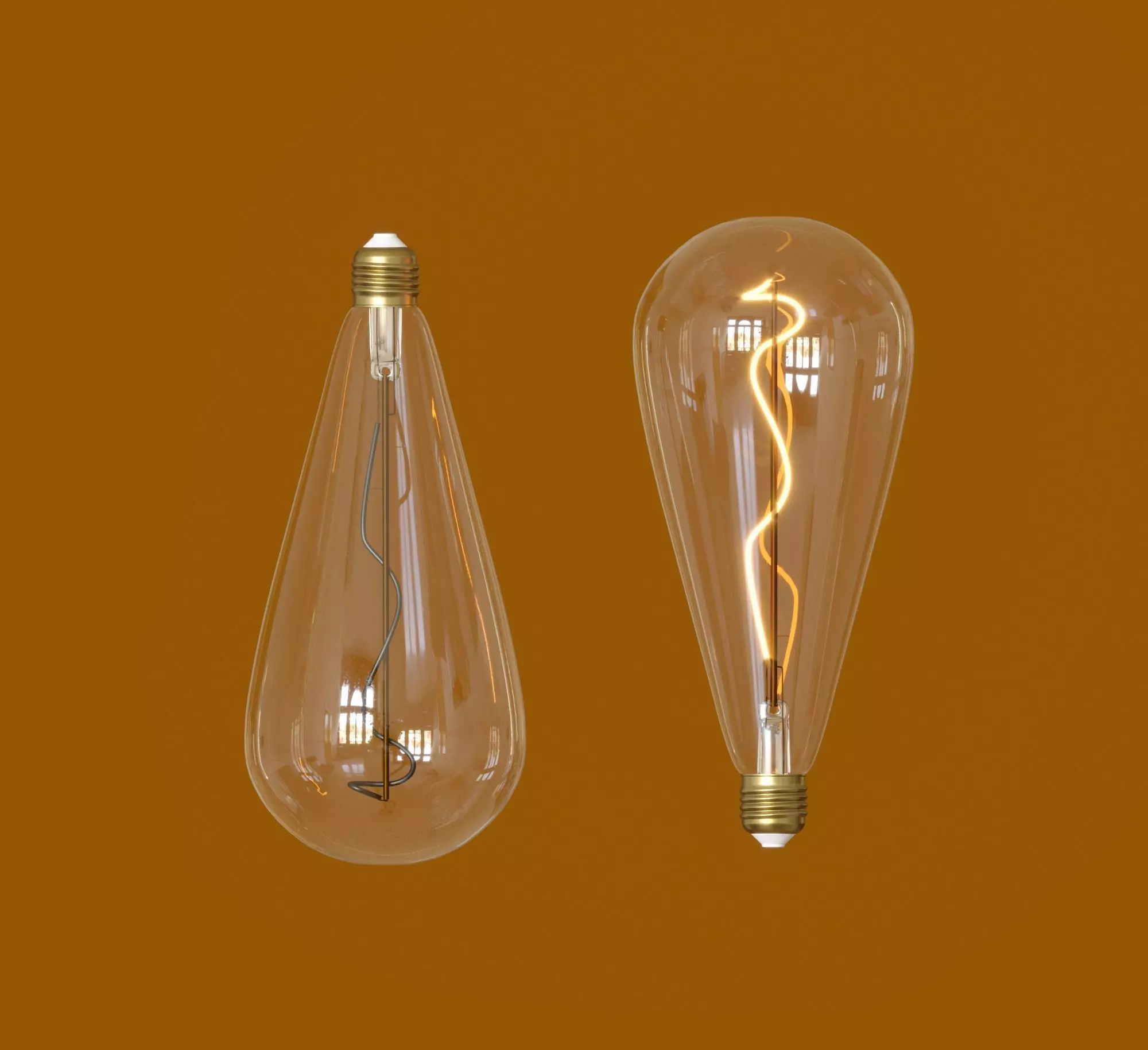 Edison Bulb 3D model_0