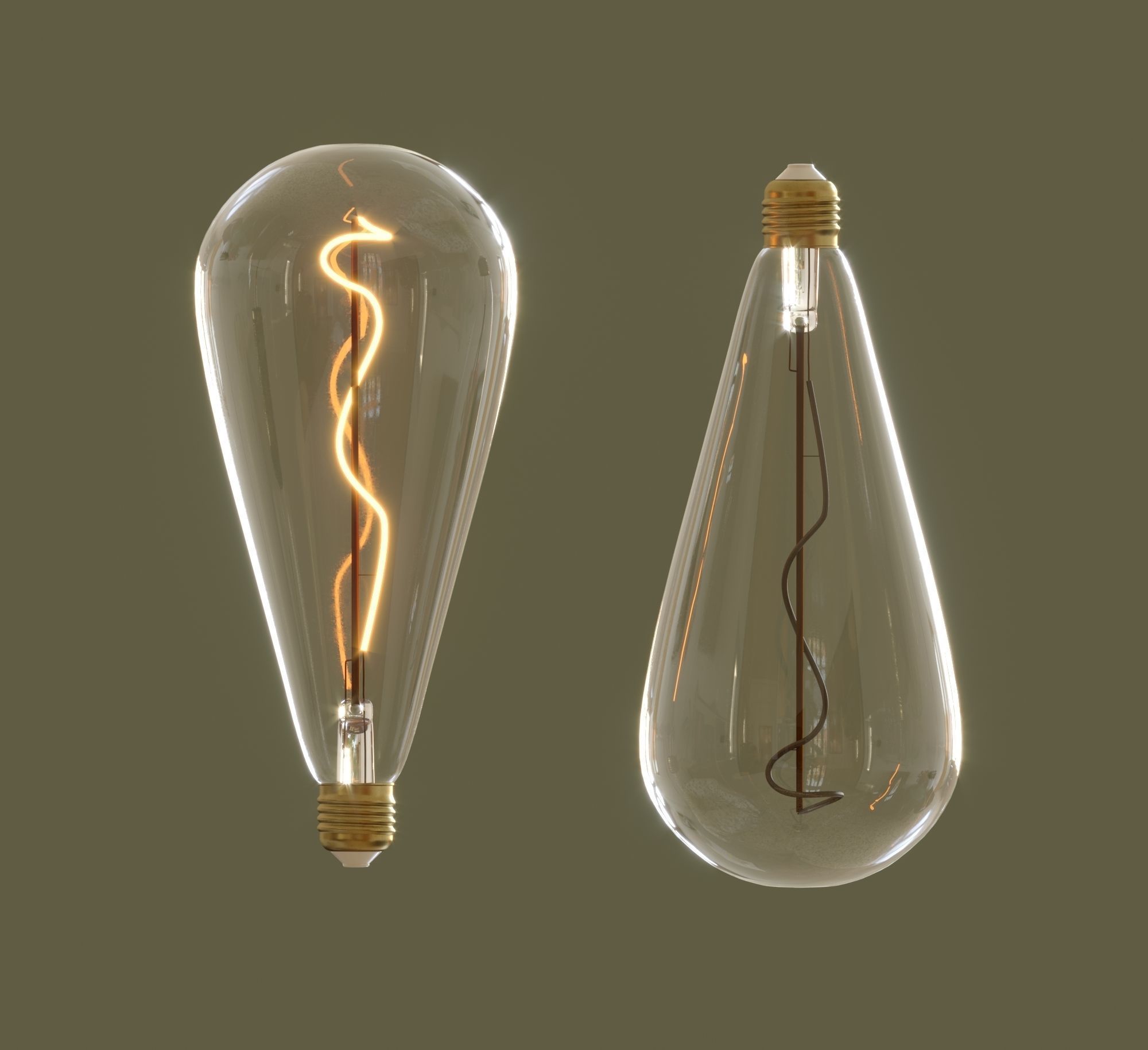Edison Bulb 3D model_3