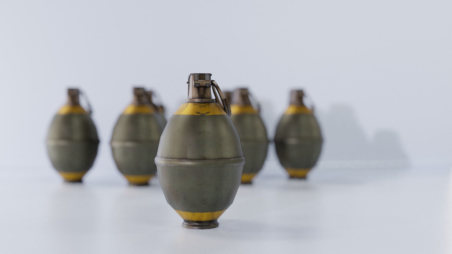 Grenades pack - 3  -3D LOWPOLY Models Low-poly 3D model_2