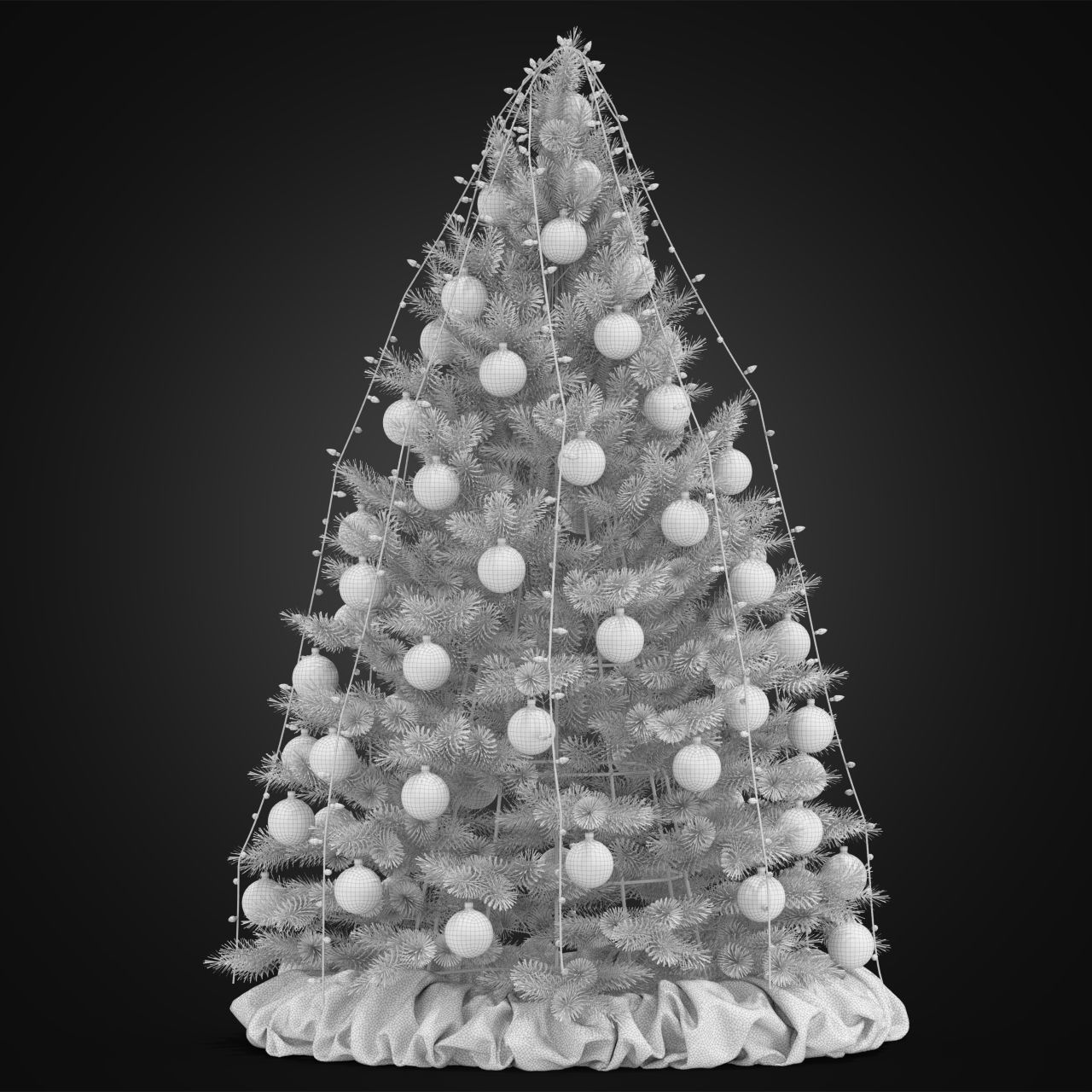 Christmas Tree 02 3D model_3