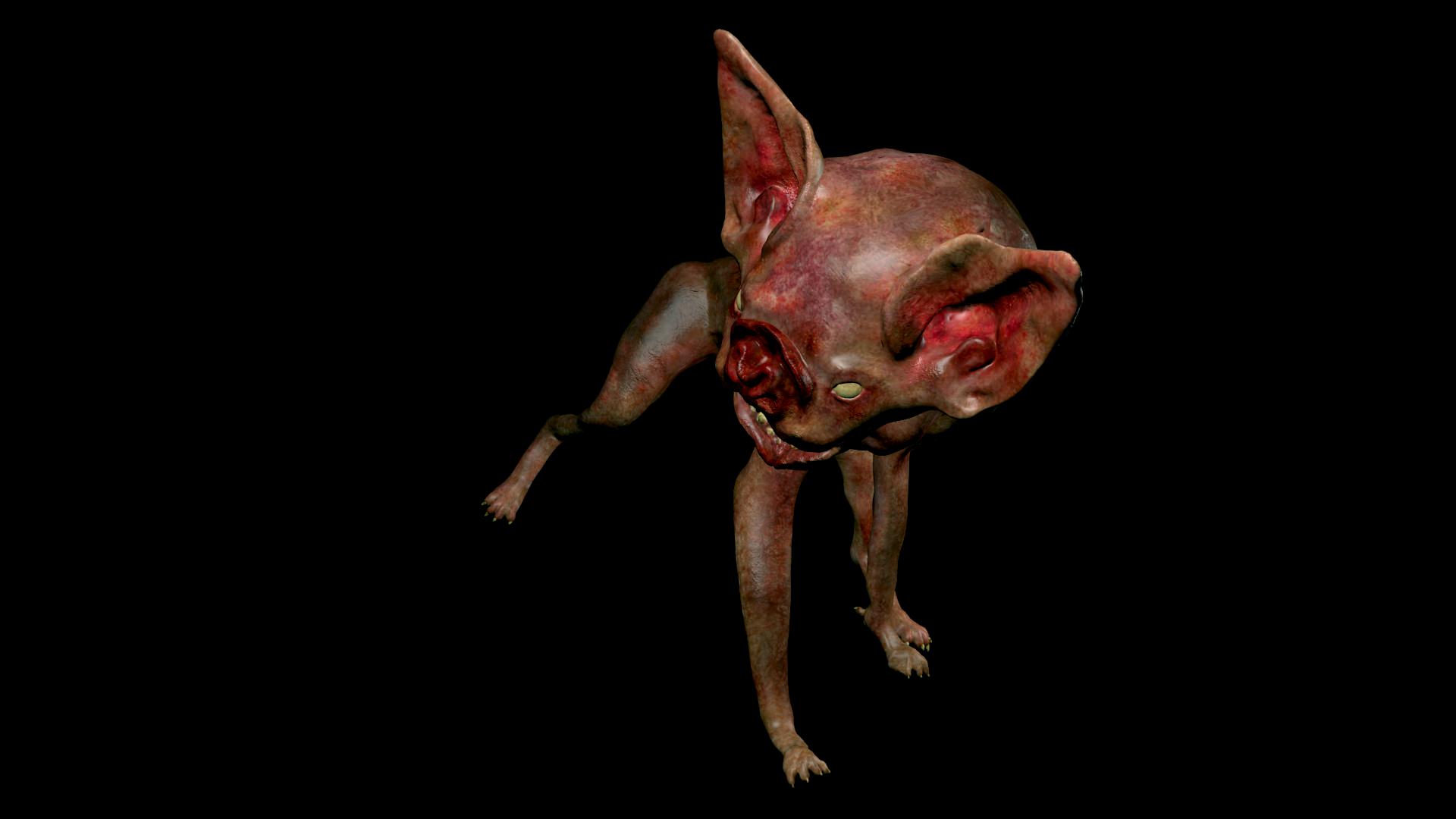 Vampire Cat 3D model_2