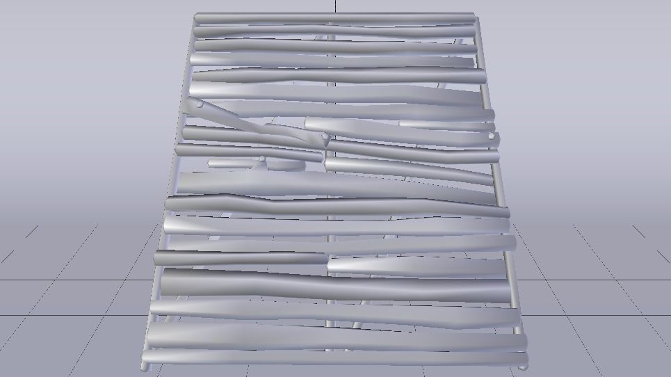 Wooden Stairs Low-poly 3D model_14