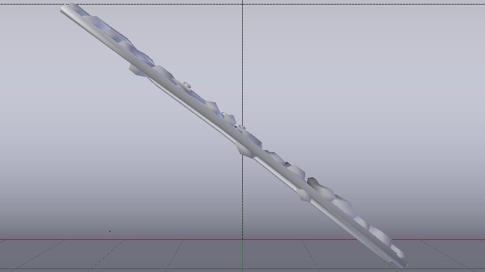 Wooden Stairs Low-poly 3D model_12