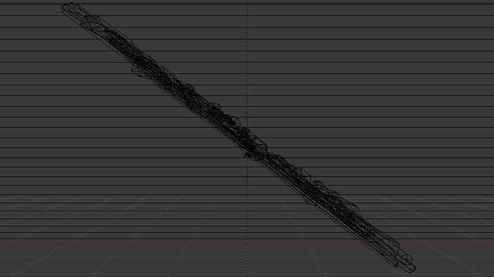 Wooden Stairs Low-poly 3D model_16