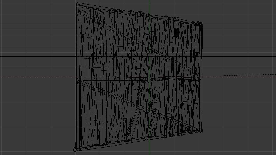 Wooden Stairs Low-poly 3D model_17