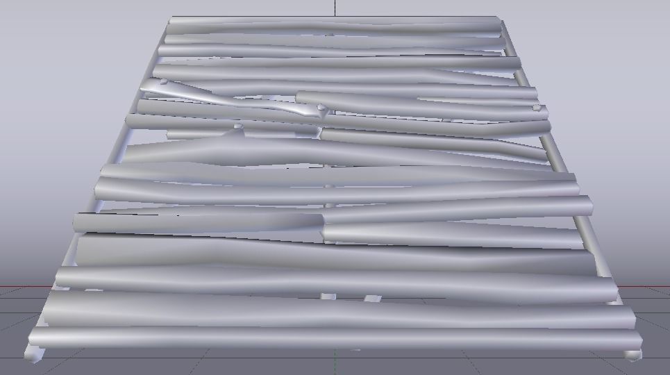 Wooden Stairs Low-poly 3D model_15