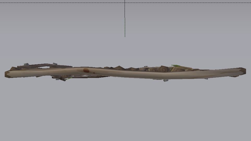 Wooden Window Wall  Low-poly 3D model_8