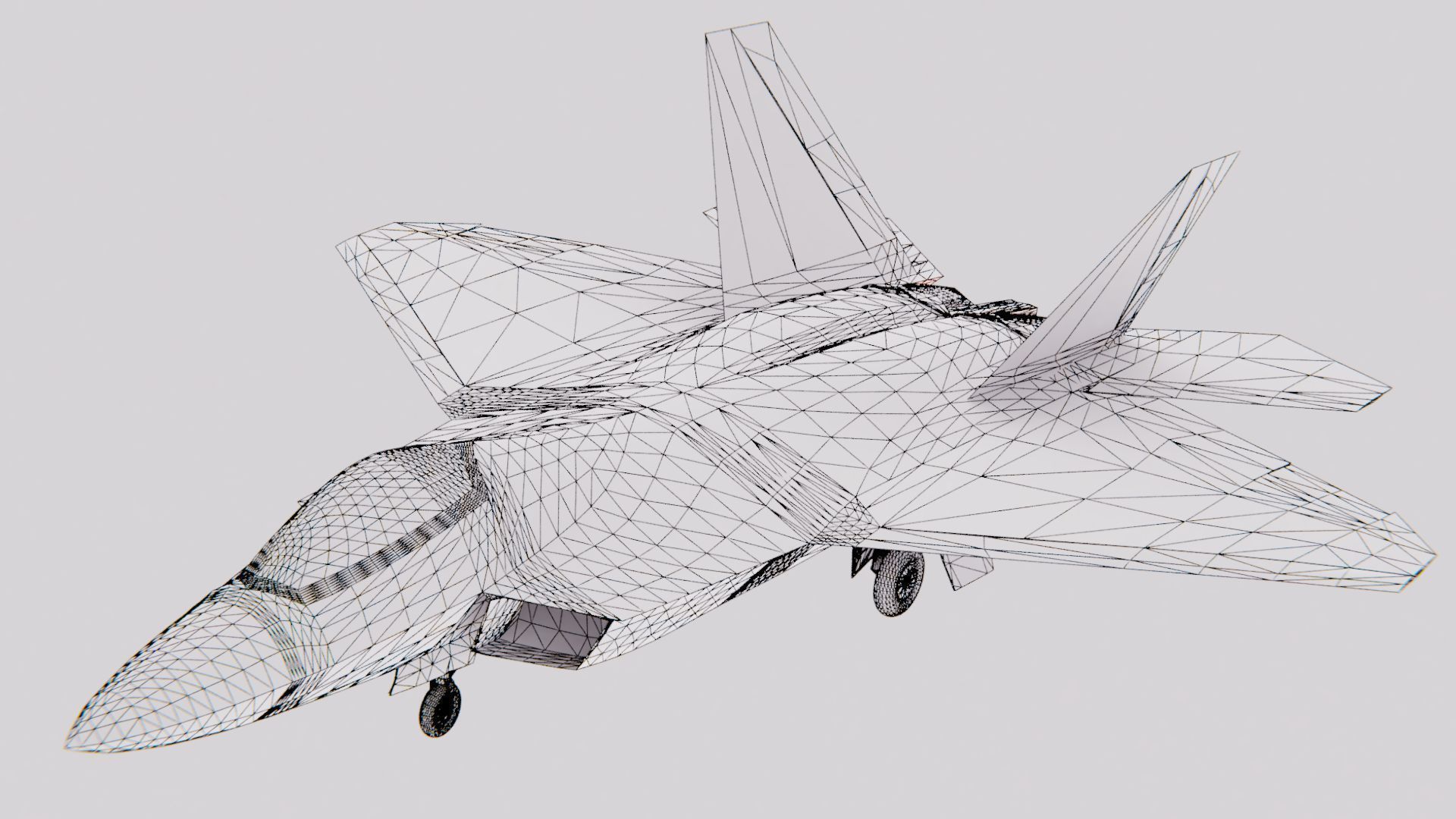 F-22 Raptor 3D model_4