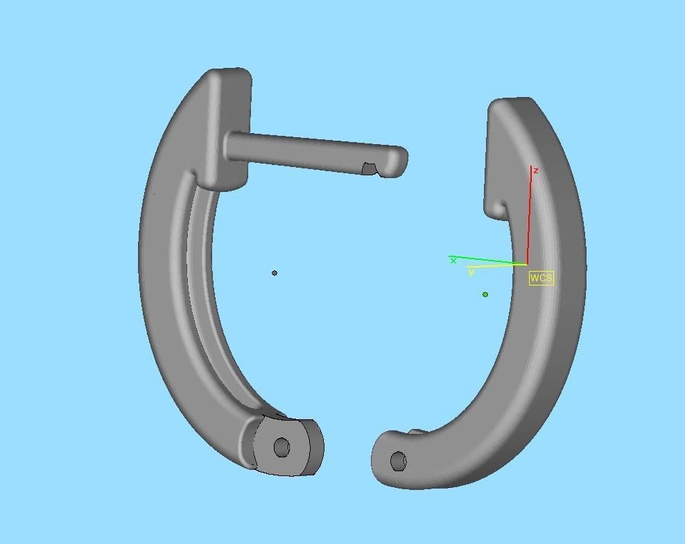  Delicate Hoop Earrings 11mm Oval Shape 3dmodel 3D print model_11