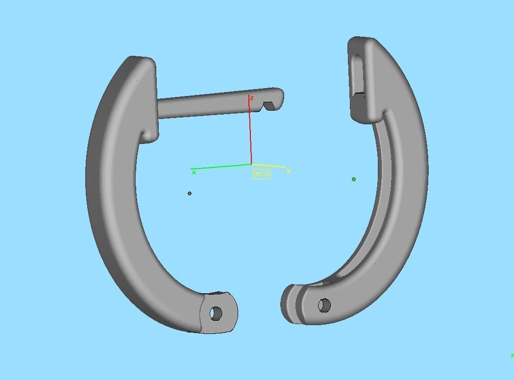  Delicate Hoop Earrings 11mm Oval Shape 3dmodel 3D print model_10