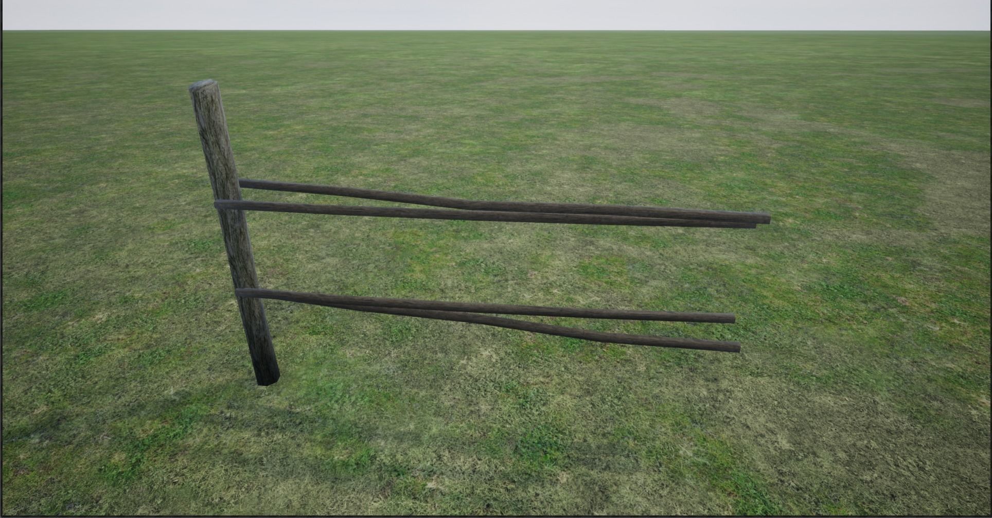 Lowpoly Modular Stick Fences Low-poly 3D model_14