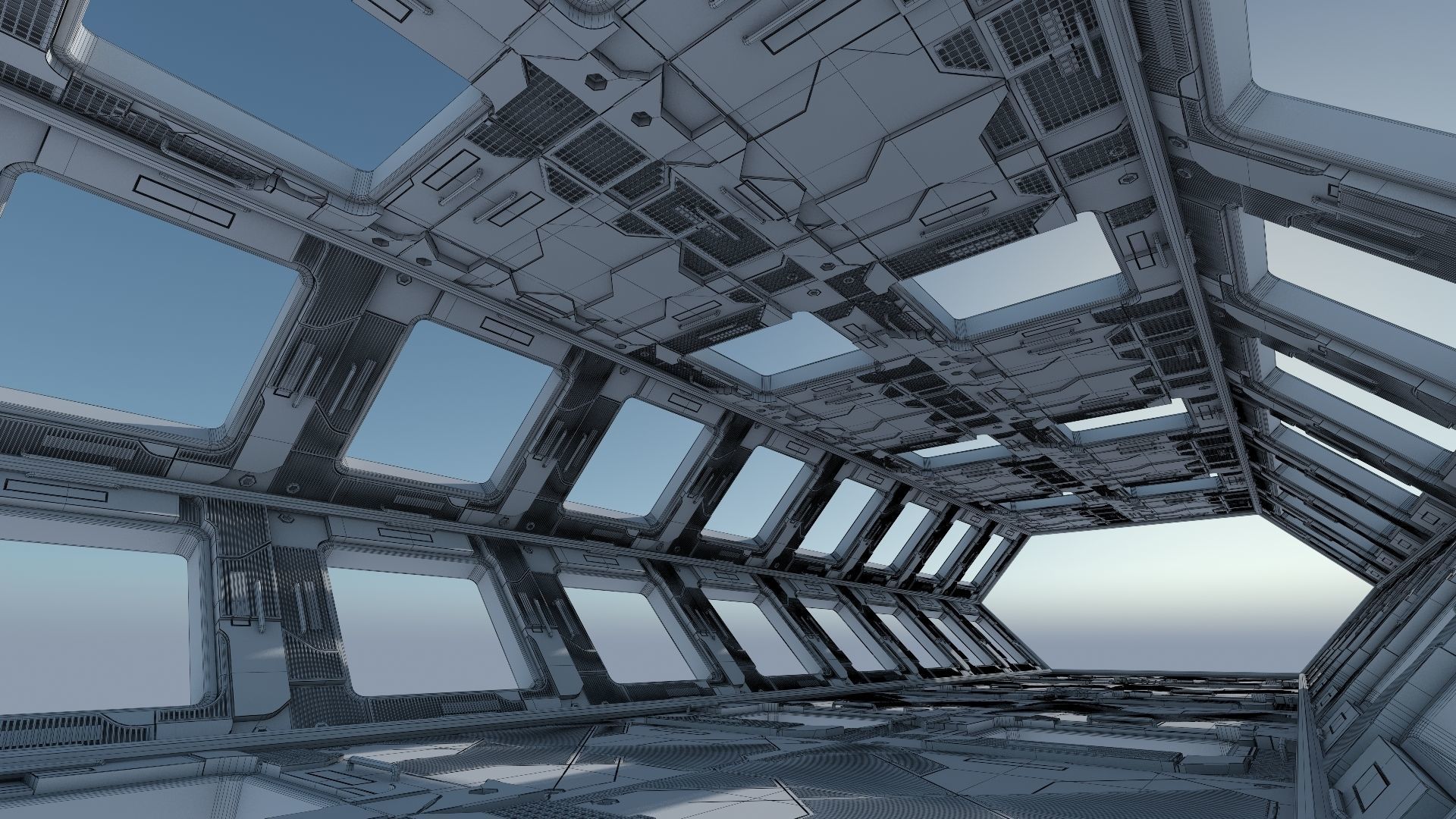 Sci-Fi Interior 102 3D model_7