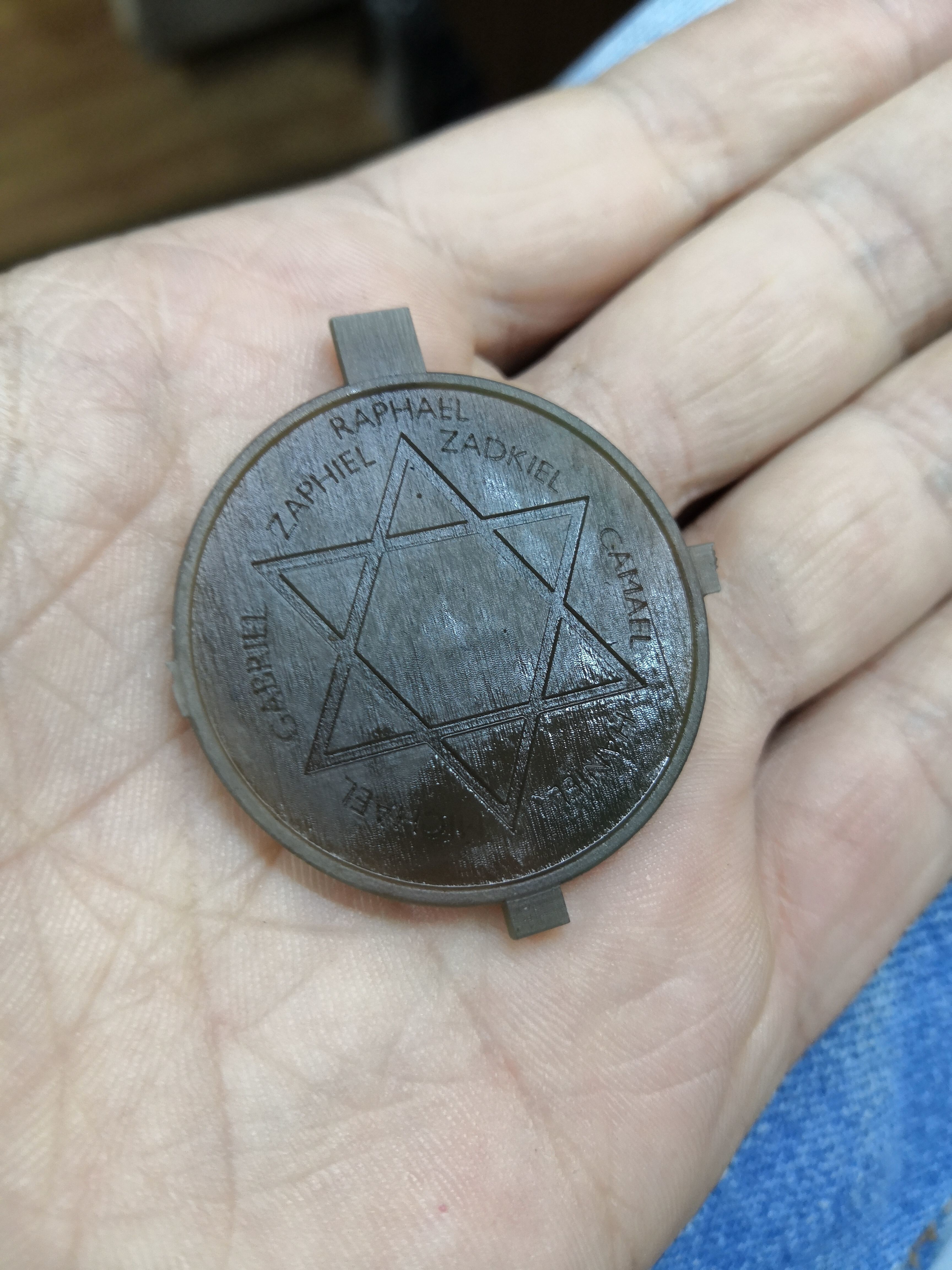 The seal sigil of the Archangel Michae pendants 3D print model_6