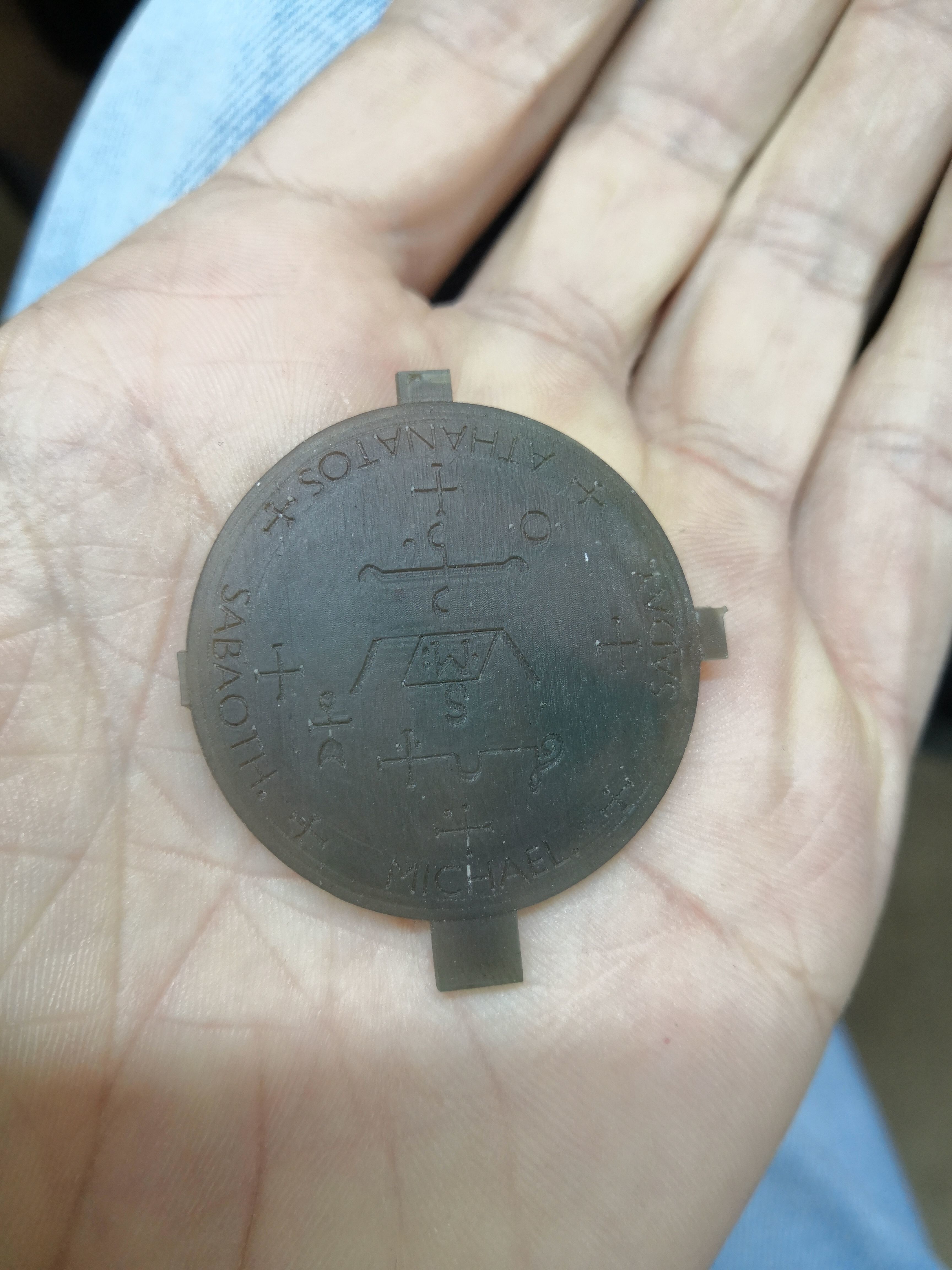 The seal sigil of the Archangel Michae pendants 3D print model_1