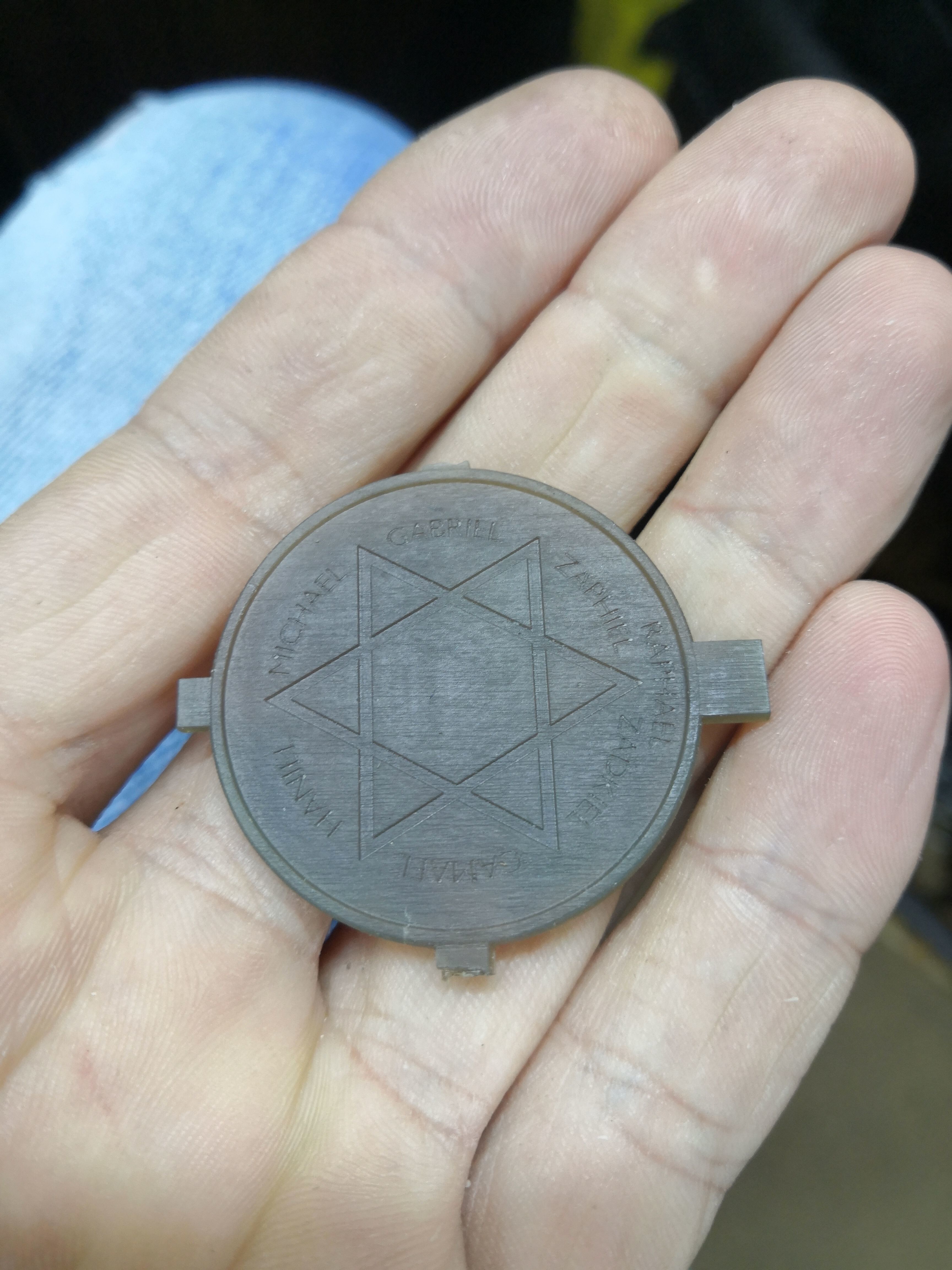 The seal sigil of the Archangel Michae pendants 3D print model_2