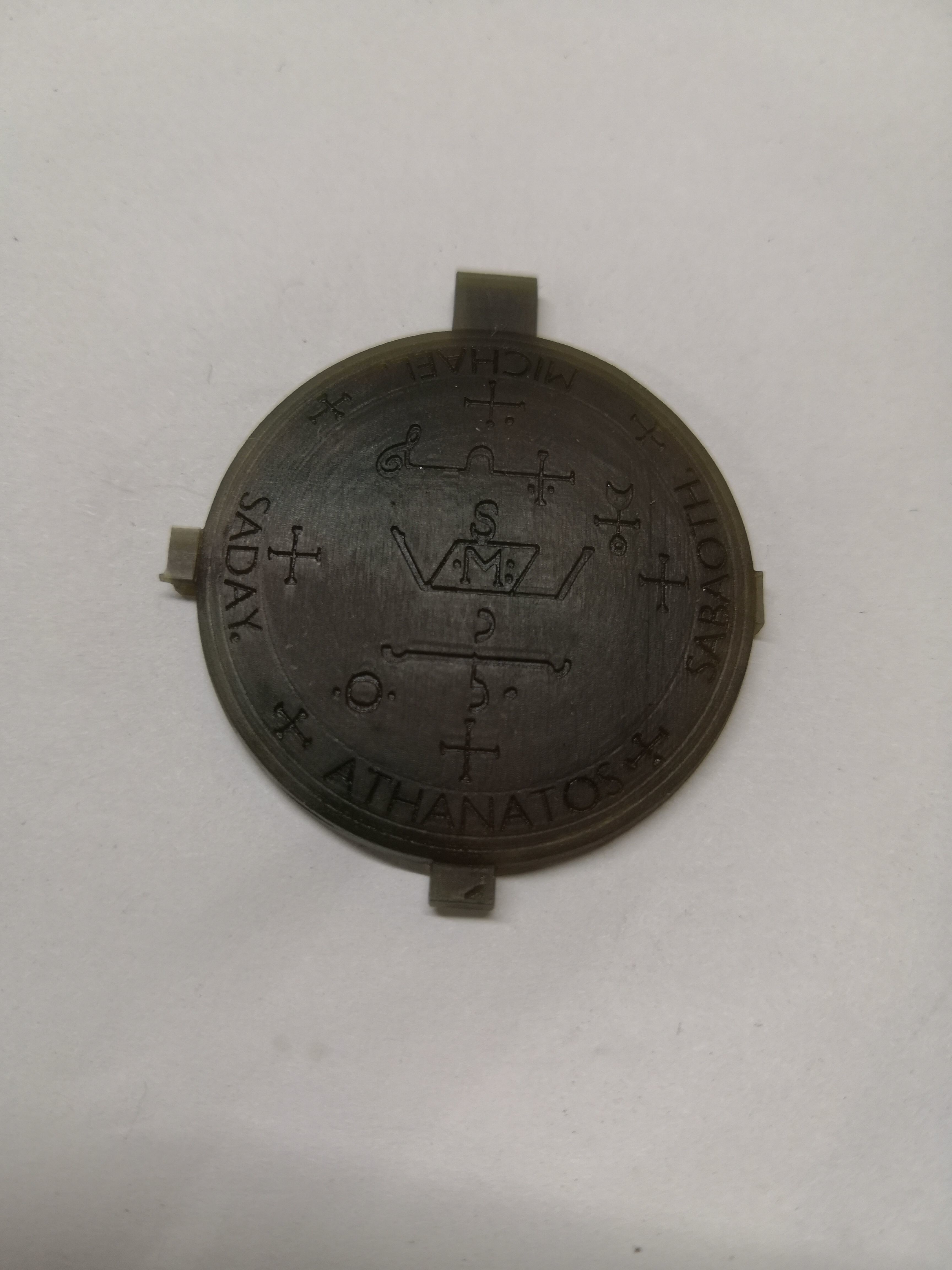 The seal sigil of the Archangel Michae pendants 3D print model_9