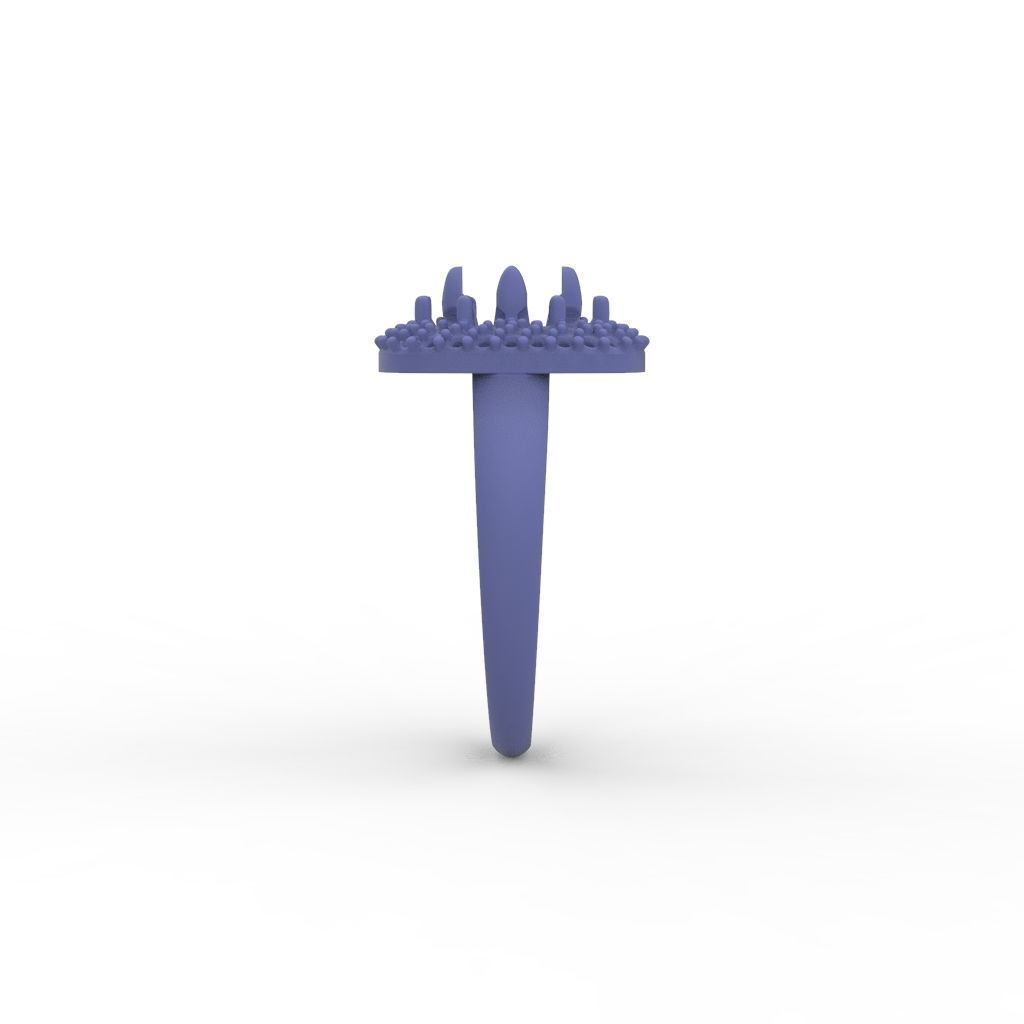 Women ring with gems 3dm stl 3D print model_16