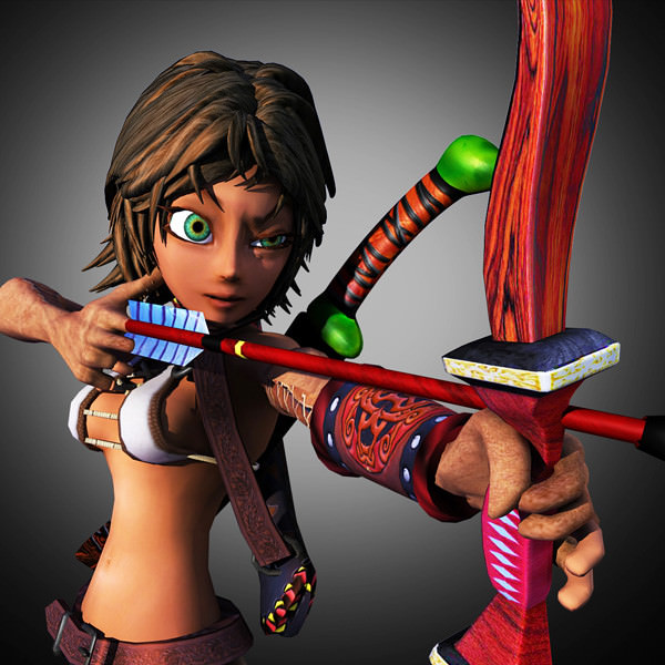 Rhue the hunter 3D model_9