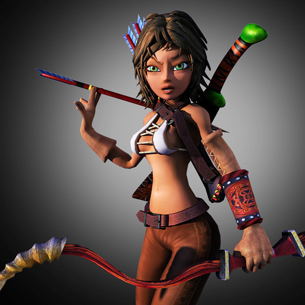Rhue the hunter 3D model_8