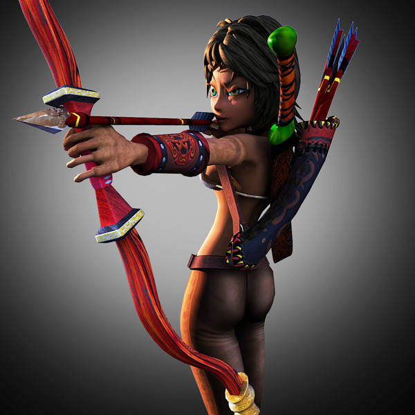 Rhue the hunter 3D model_6