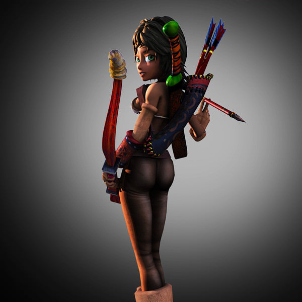 Rhue the hunter 3D model_7